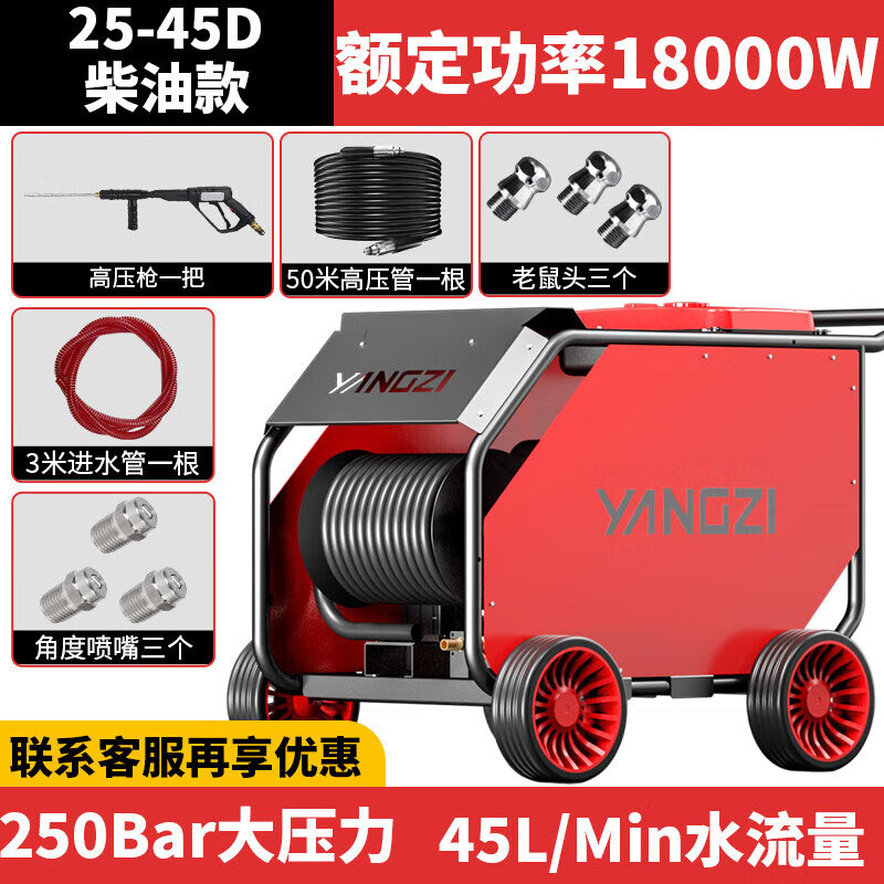 揚(yáng)子下水道疏通機(jī) 工業(yè)物業(yè)小區(qū)市政高壓清洗機(jī)